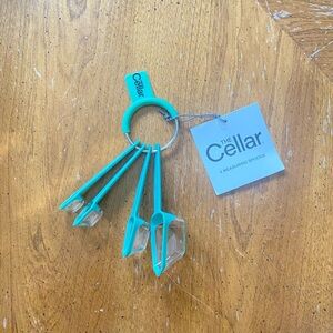 The Cellar Teal 4-Piece Measuring Spoon Set
